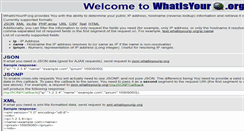Desktop Screenshot of api.whatisyourip.org